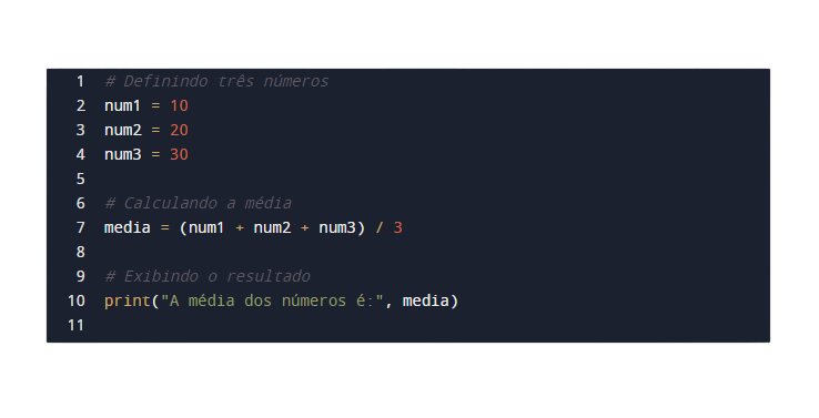 Calculadora da Média de 3 Números