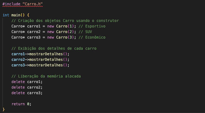 Arquivo main.cpp — Função Principal